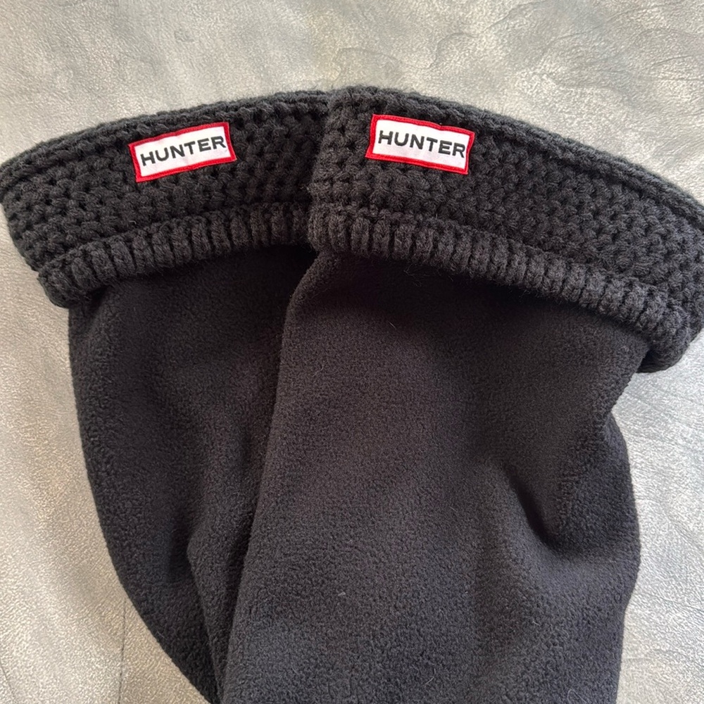 Hunter Black Fleece Boot Socks